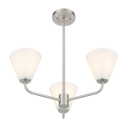 Blair 3-Light Chandelier in Warm Brass