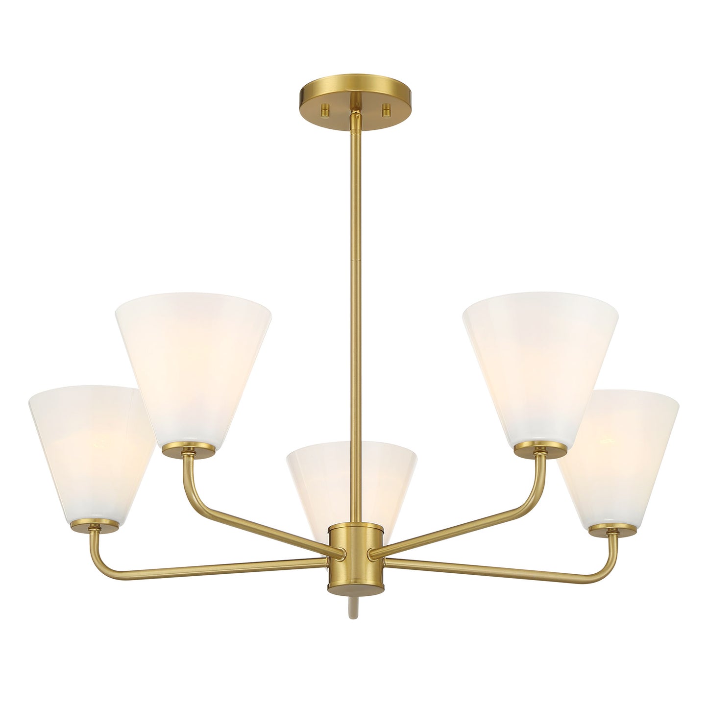 Blair 5-Light Chandelier in Warm Brass