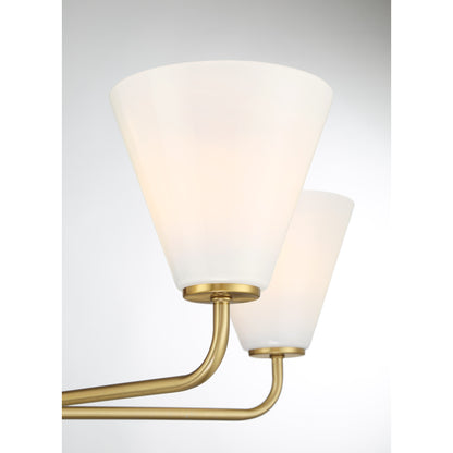 Blair 5-Light Chandelier in Warm Brass