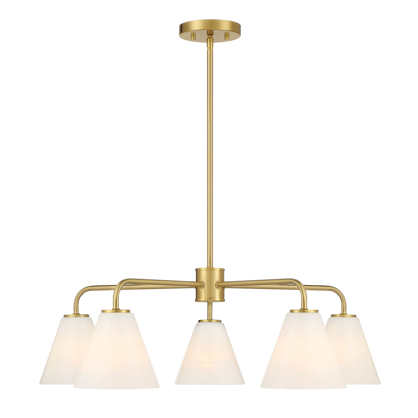 Blair 5-Light Chandelier in Warm Brass