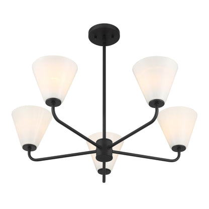 Blair 5-Light Chandelier in Warm Brass