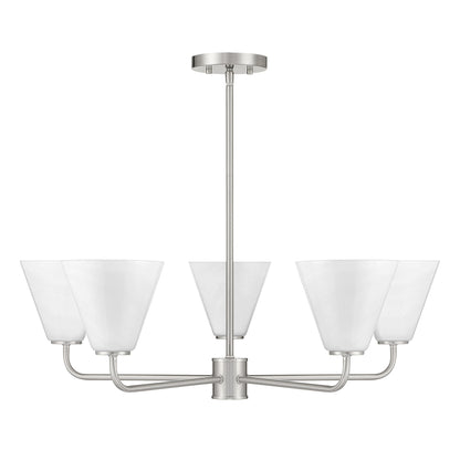Blair 5-Light Chandelier in Warm Brass
