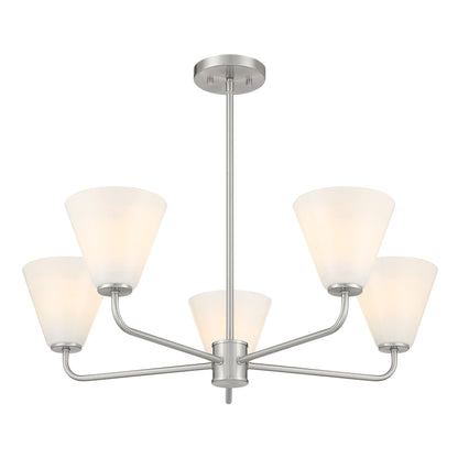 Blair 5-Light Chandelier in Warm Brass