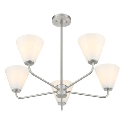 Blair 5-Light Chandelier in Warm Brass