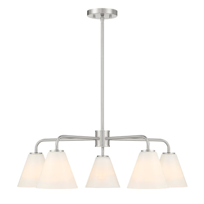 Blair 5-Light Chandelier in Warm Brass