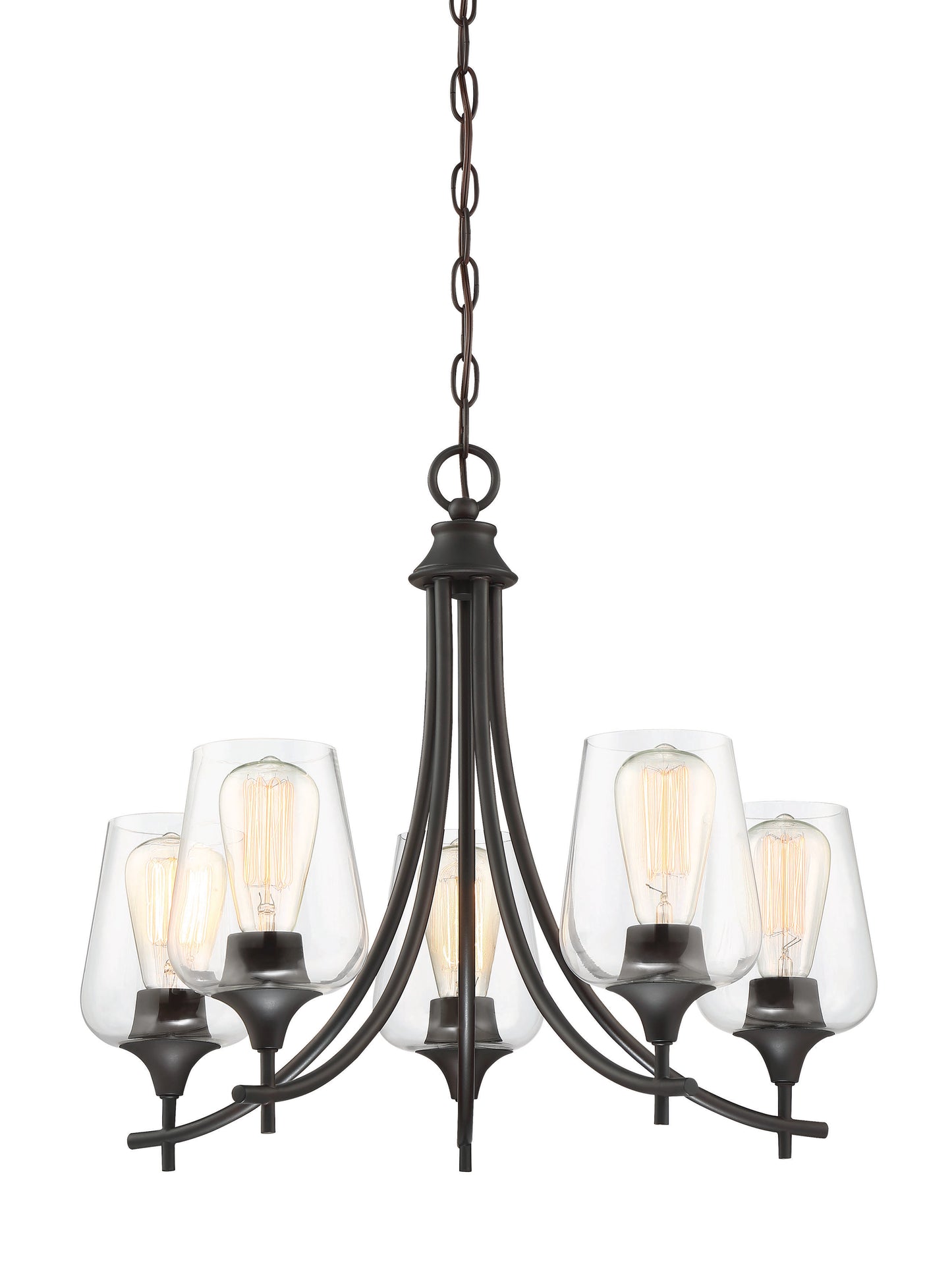 Octave 5-Light Chandelier in English Bronze