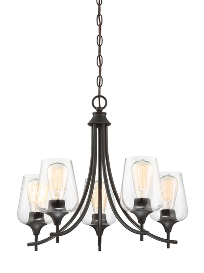 Octave 5-Light Chandelier in English Bronze