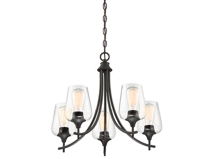Octave 5-Light Chandelier in English Bronze