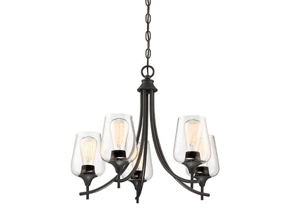 Octave 5-Light Chandelier in English Bronze