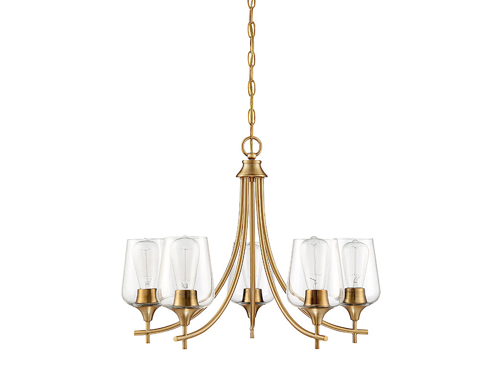 Octave 5-Light Chandelier in English Bronze