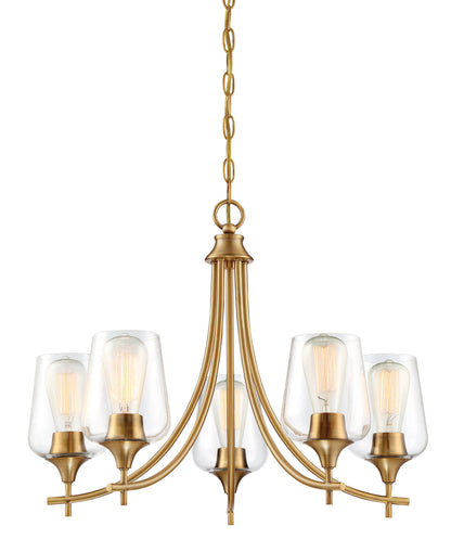 Octave 5-Light Chandelier in English Bronze