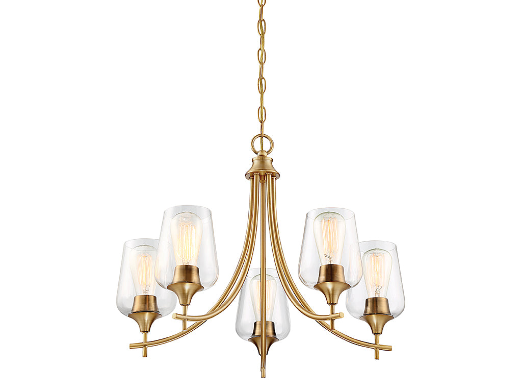 Octave 5-Light Chandelier in English Bronze