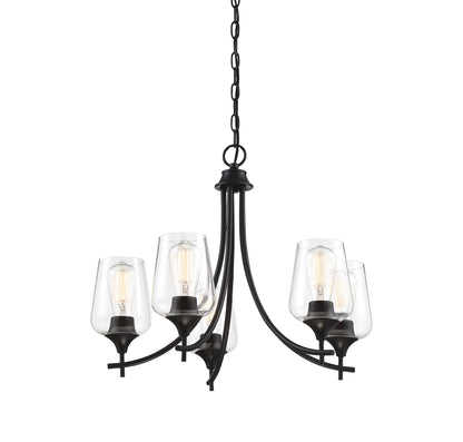 Octave 5-Light Chandelier in English Bronze