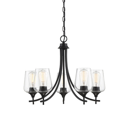 Savoy House Octave 5-Light Chandelier Black