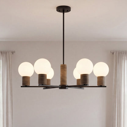 Savoy House Jarrell 6-Light Chandelier - Matte Black