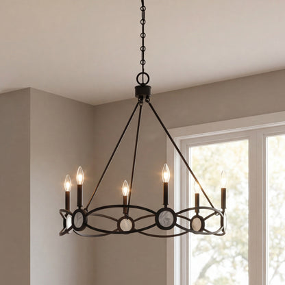 Savoy House Minette 6-Light Chandelier - Matte Black
