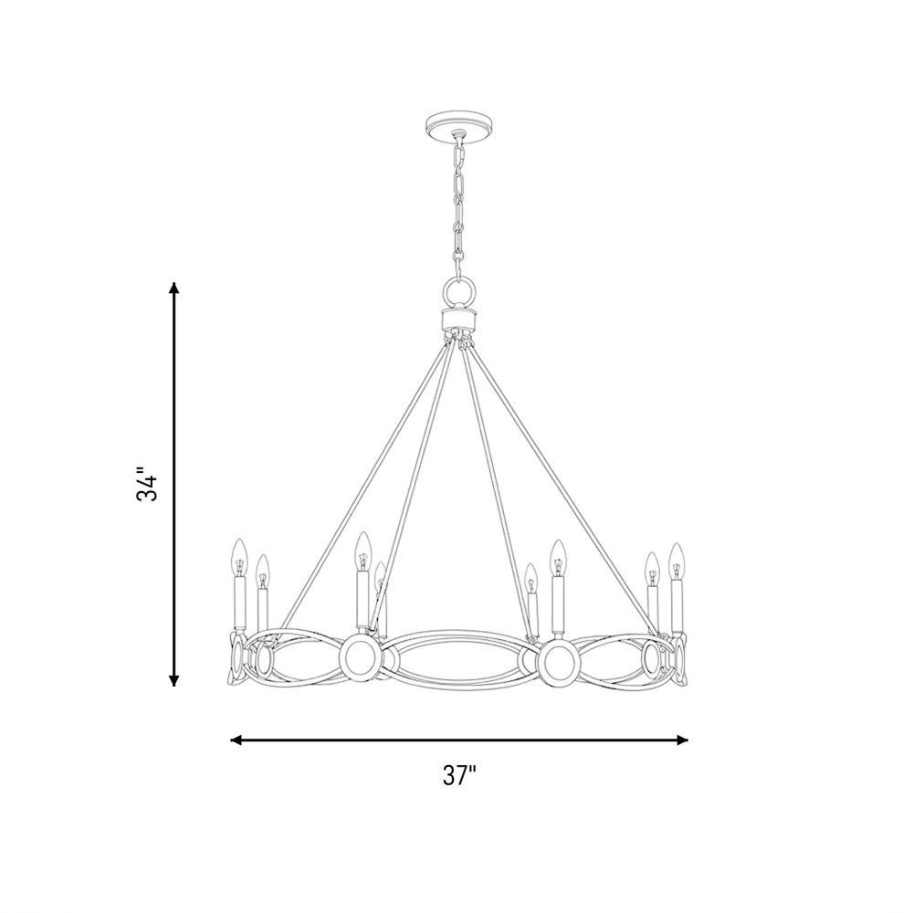 minette 8 light chandelier in 1 4102 8 128