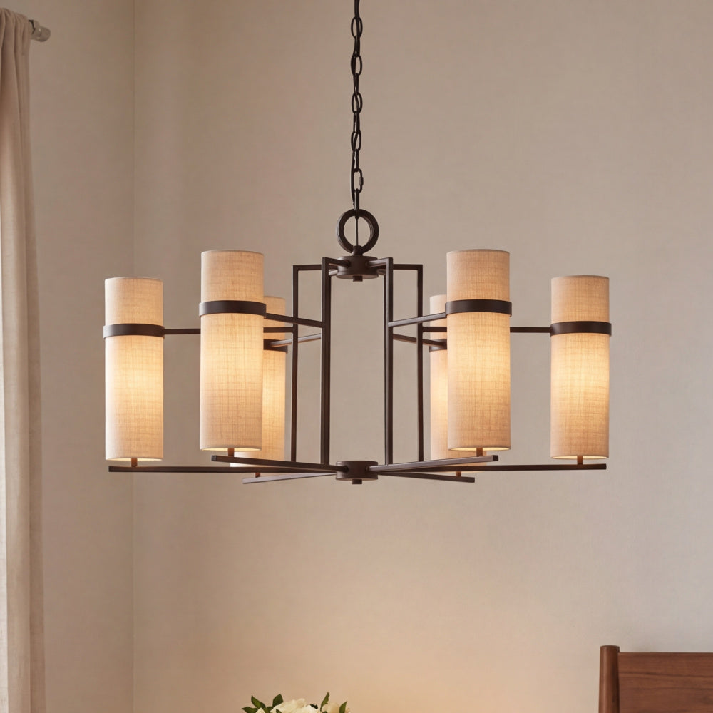 Savoy House Weston 6-Light Chandelier by Dann Foley - Mediterranean Bronze