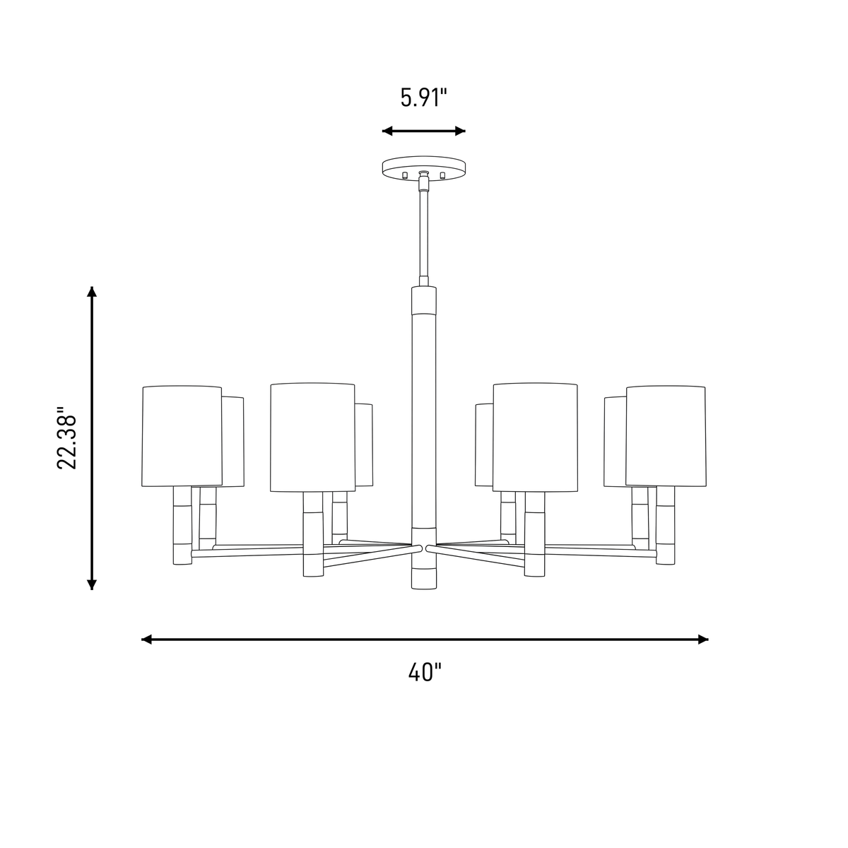 Conrad 8-Light Chandelier