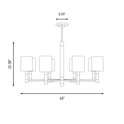 Conrad 8-Light Chandelier