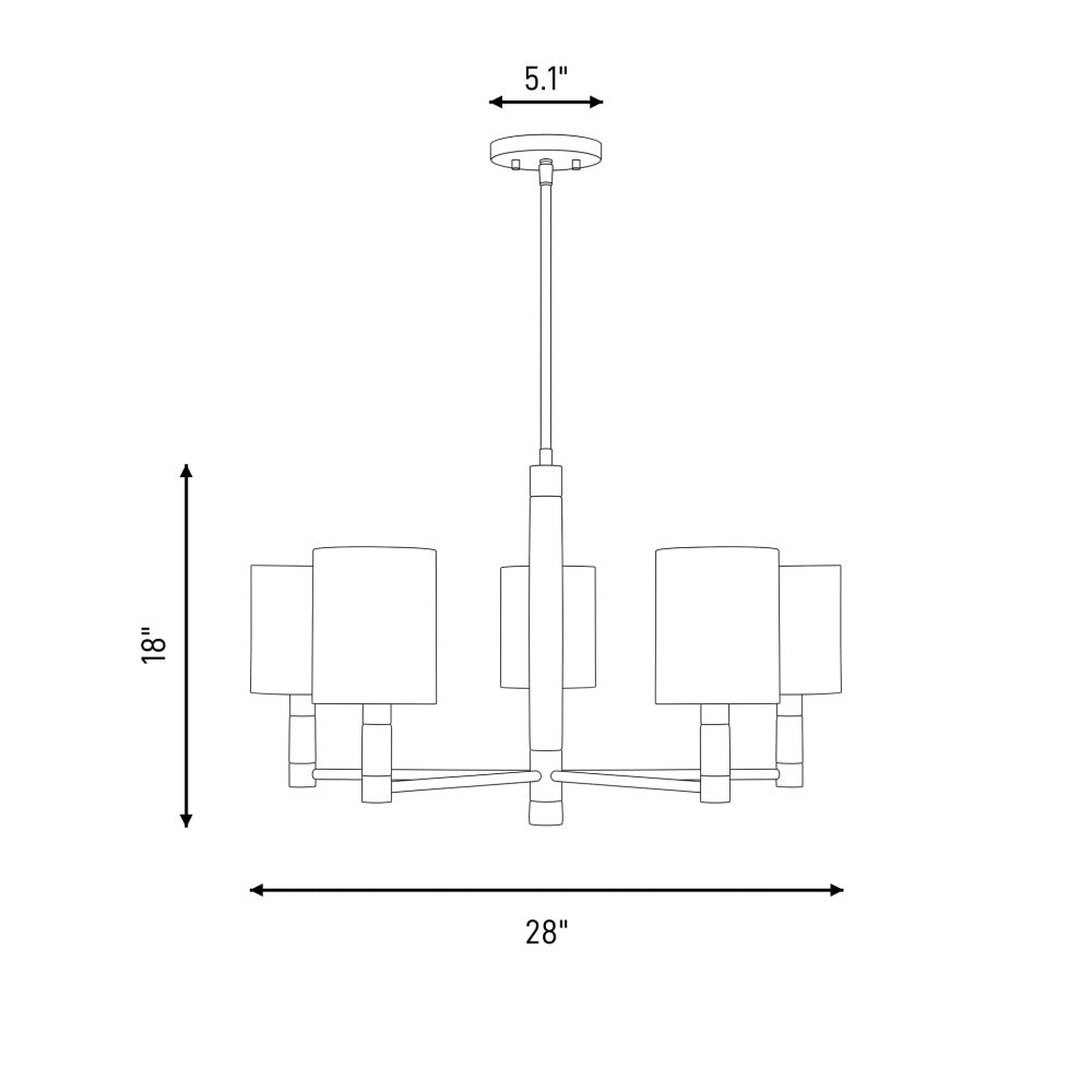 conrad 5 light chandelier in 1 4606 5 128