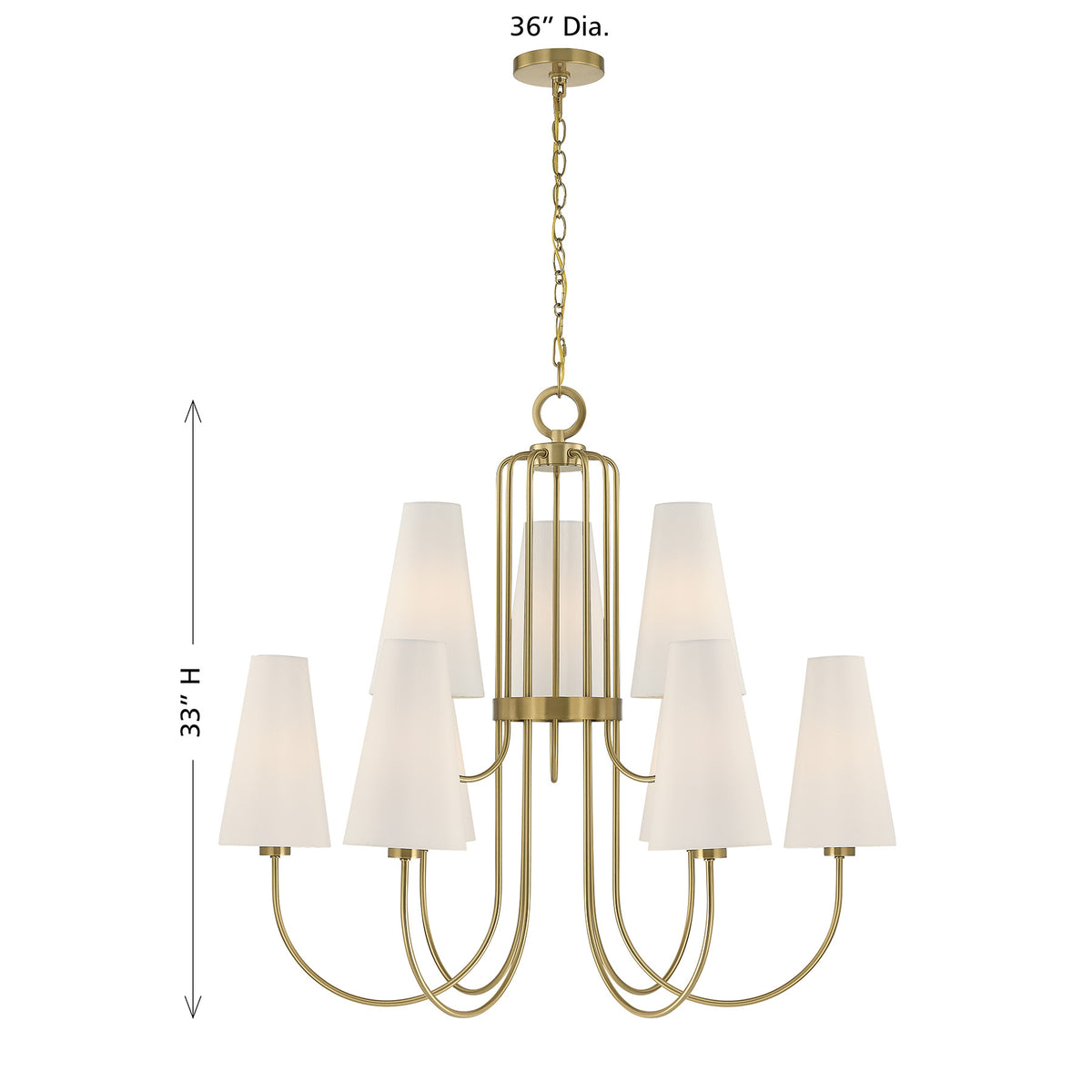 Savoy House Wilkes 9-Light Chandelier - alternate view