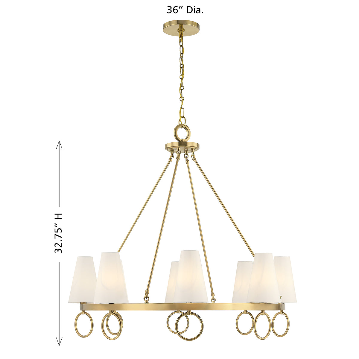 Savoy House Wilkes 8-Light Chandelier - alternate view