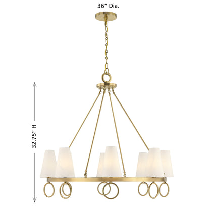 Savoy House Wilkes 8-Light Chandelier - alternate view