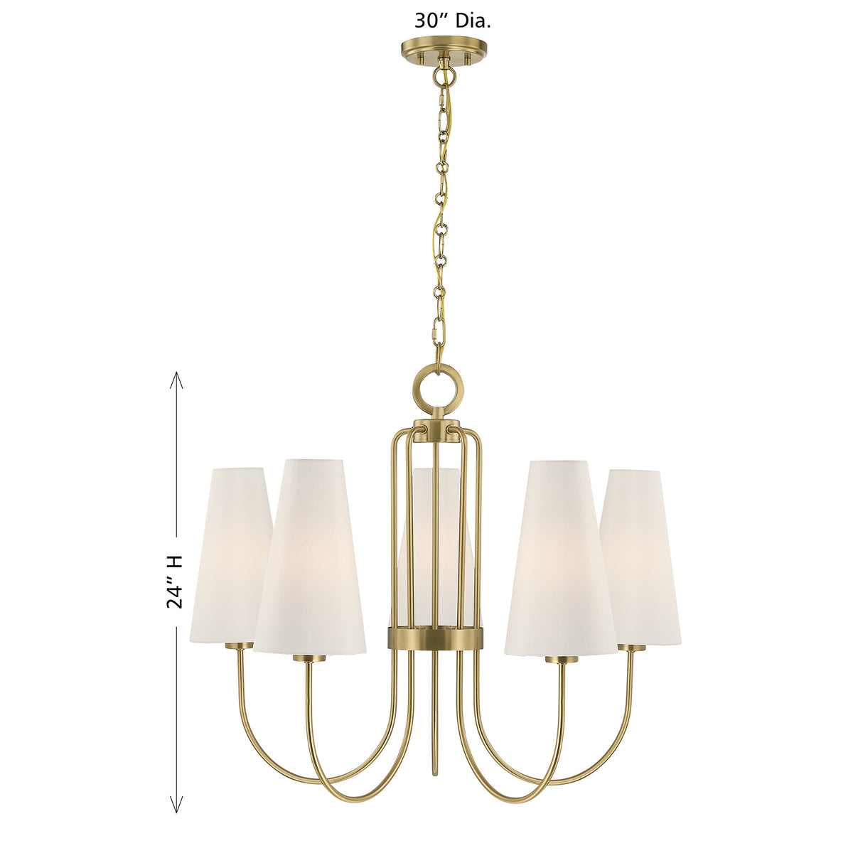 Savoy House Wilkes 5-Light Chandelier - alternate view
