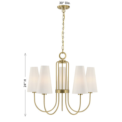 Savoy House Wilkes 5-Light Chandelier - alternate view