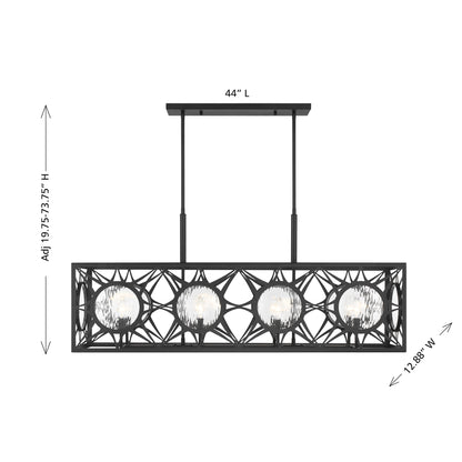 Savoy House Balfour 8-Light Linear Chandelier - alternate view