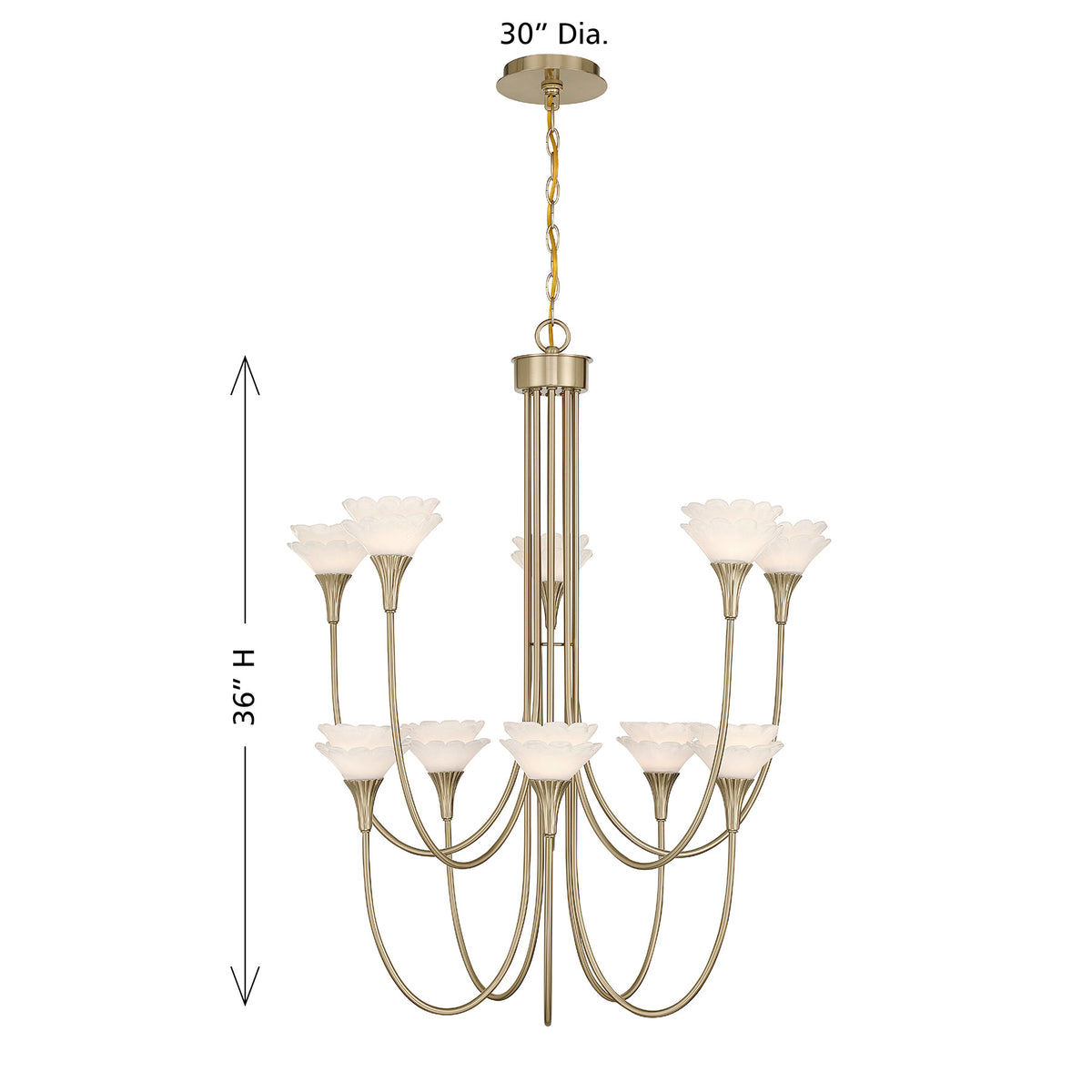 Savoy House Florena 10-Light Chandelier - alternate view
