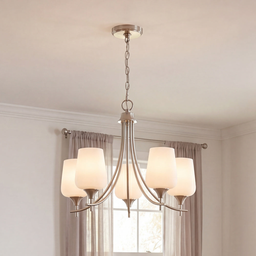 Savoy House Octave 5-Light Chandelier - Satin Nickel