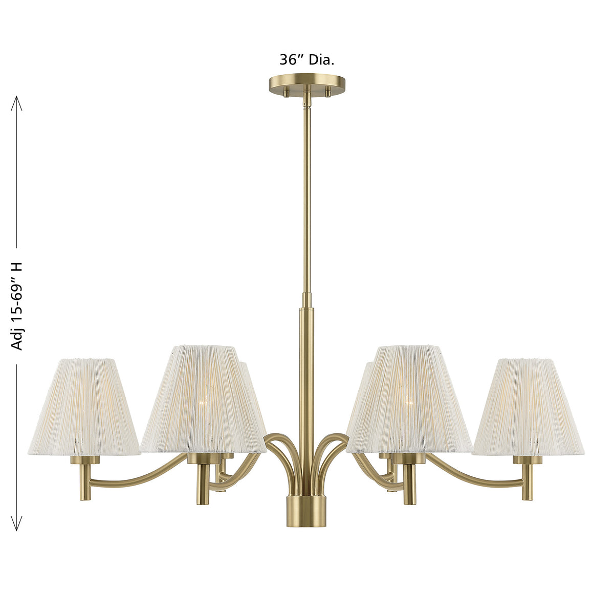 Savoy House Rosa 6-Light Chandelier - alternate view