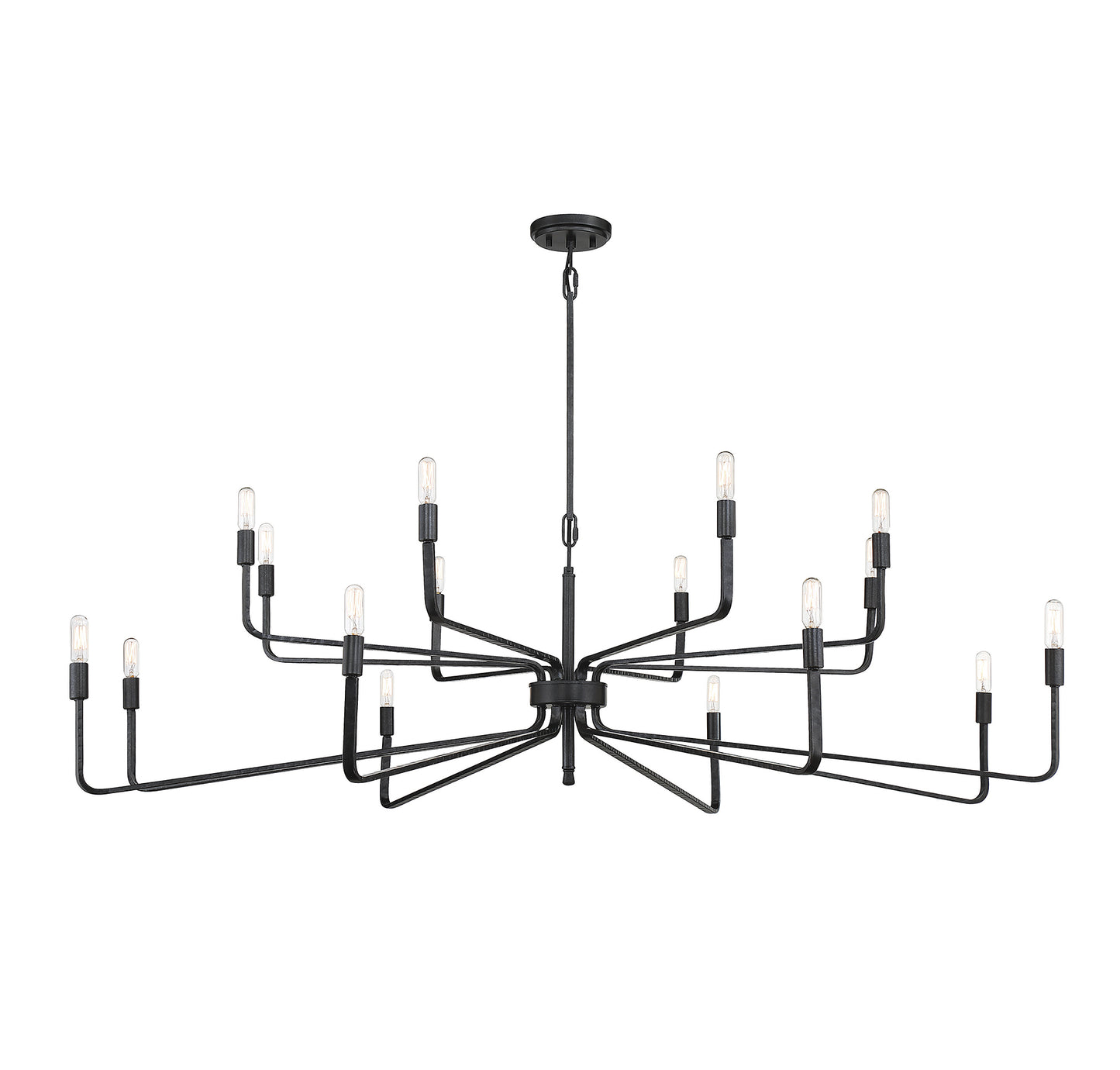 Salem 16-Light Chandelier in Forged Iron