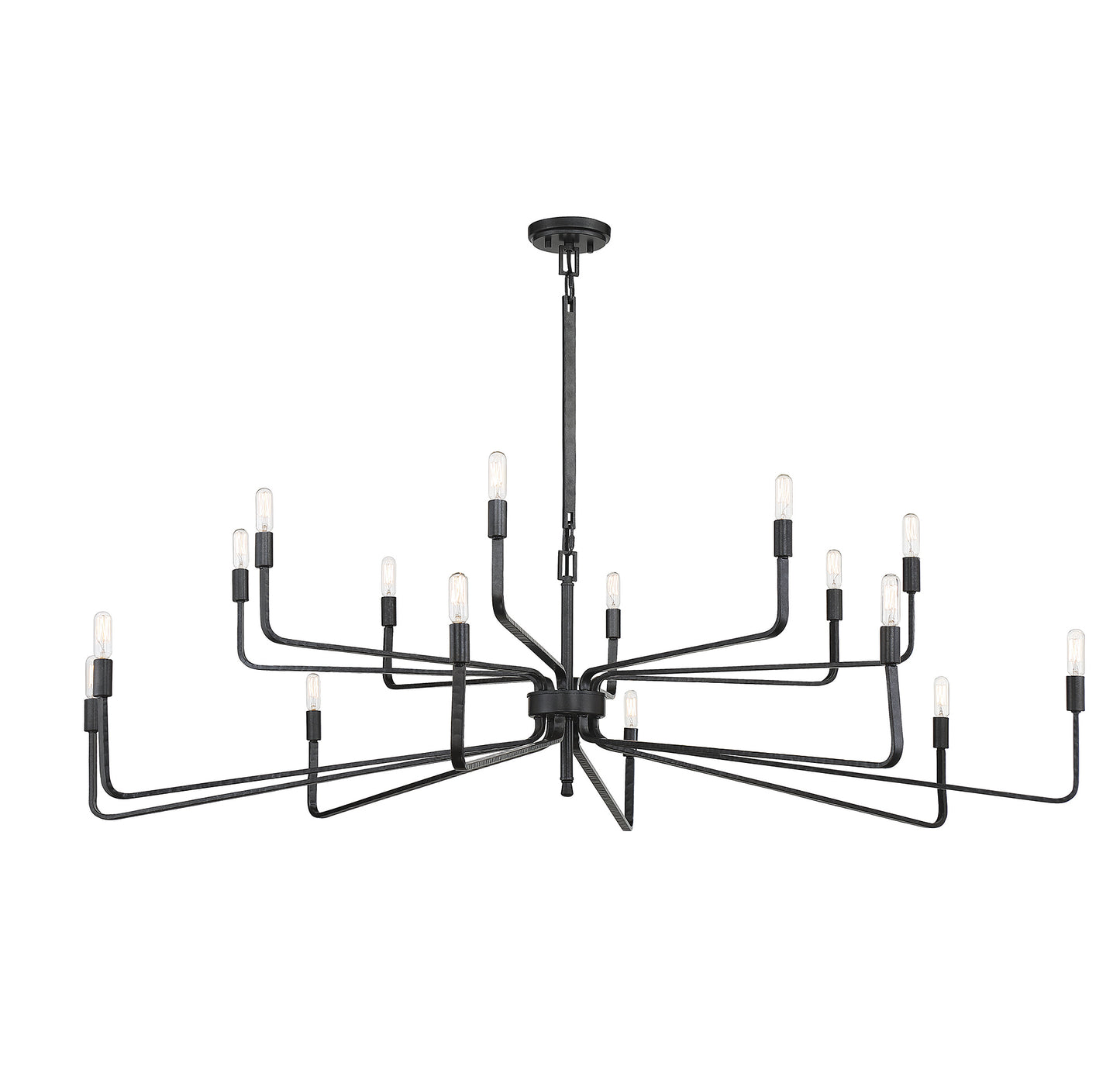 Salem 16-Light Chandelier in Forged Iron