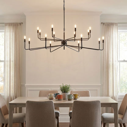 Salem 16-Light Chandelier in Forged Iron
