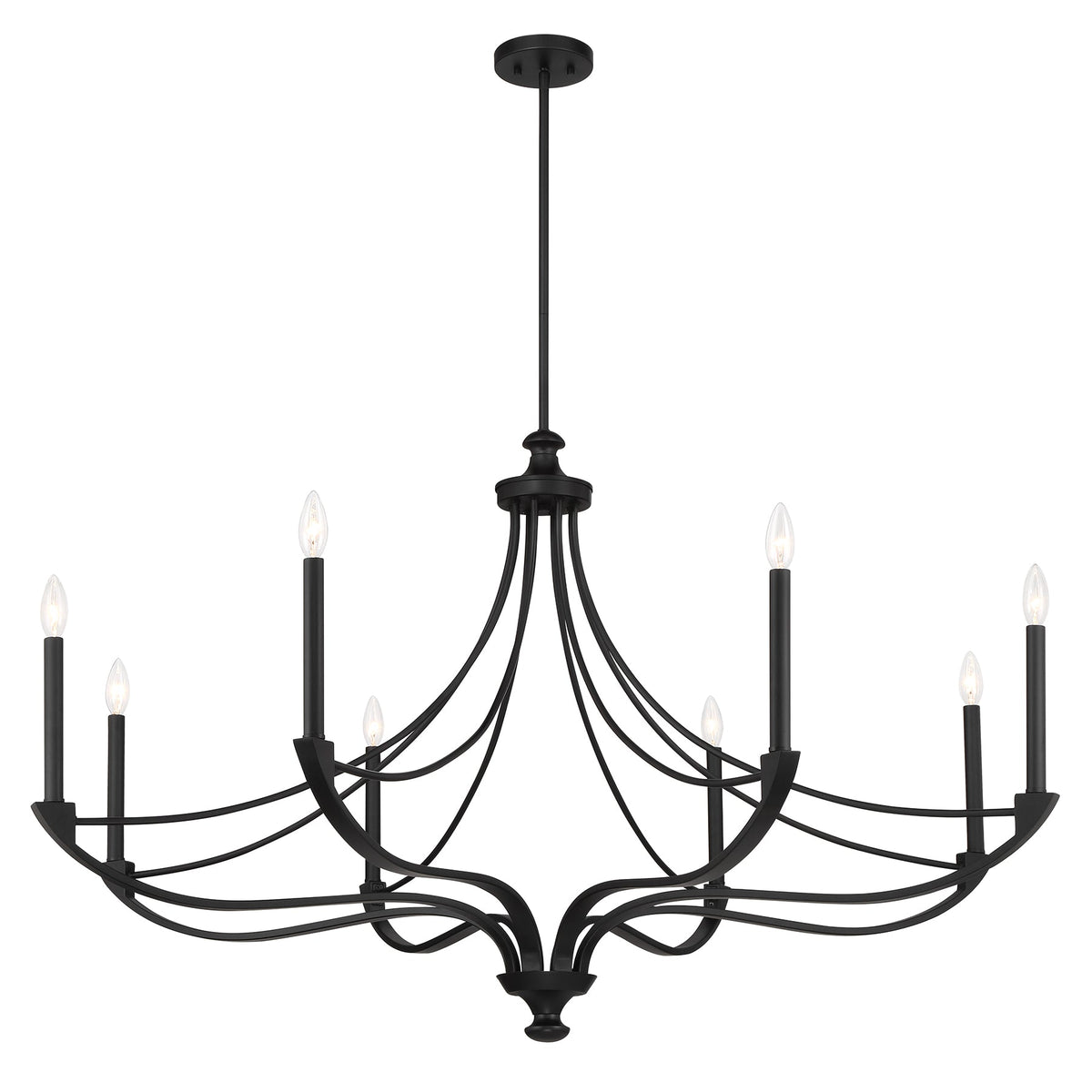 Preserve 8-Light Chandelier Matte Black