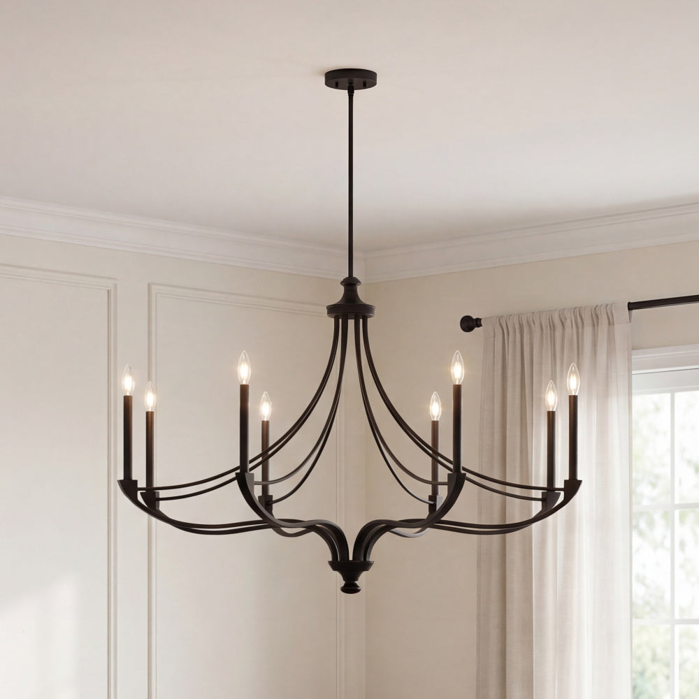 Savoy House Preserve 8-Light Chandelier - Matte Black
