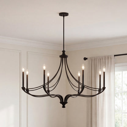 Savoy House Preserve 8-Light Chandelier - Matte Black