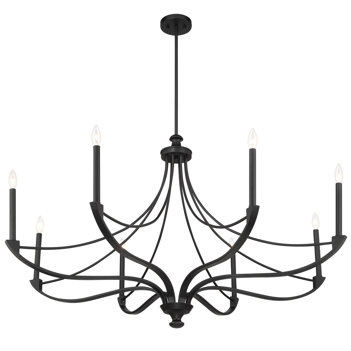 Preserve 8-Light Chandelier Matte Black