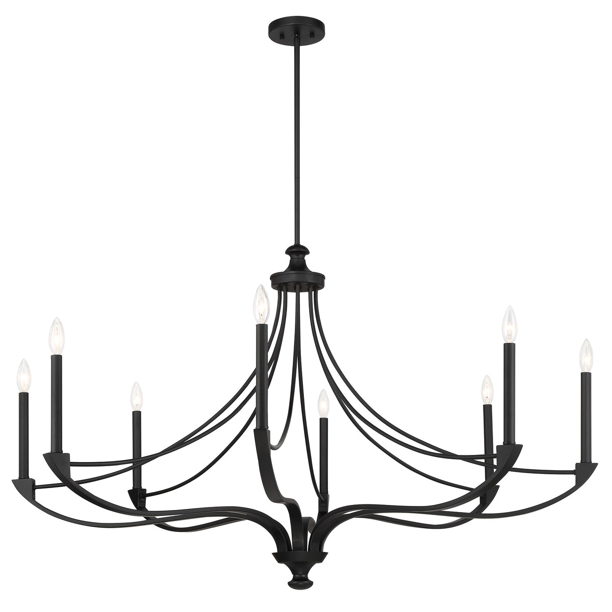 Preserve 8-Light Chandelier Matte Black