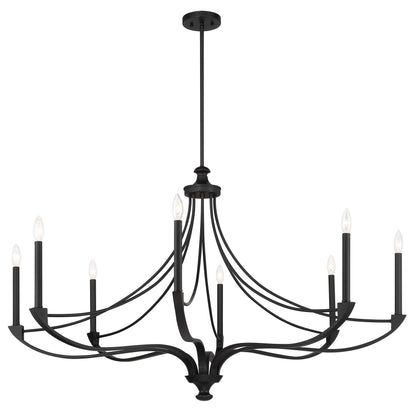 Preserve 8-Light Chandelier Matte Black