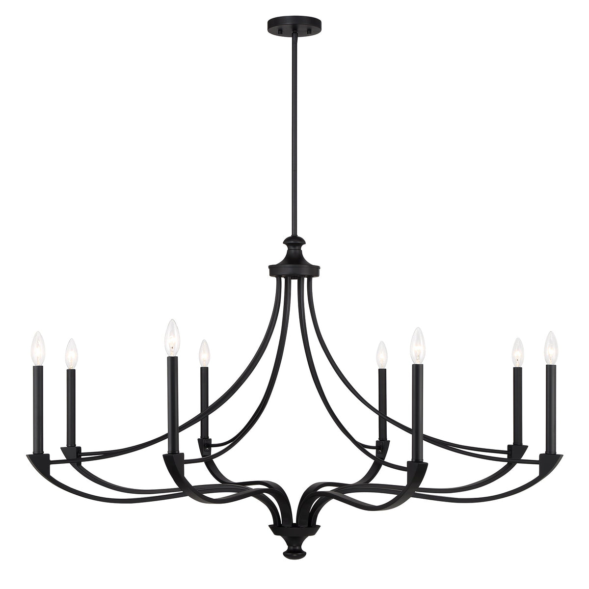 Preserve 8-Light Chandelier Matte Black
