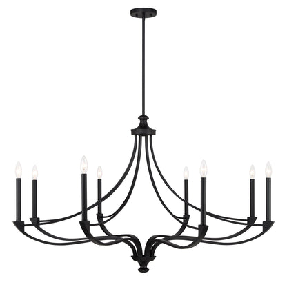 Preserve 8-Light Chandelier Matte Black