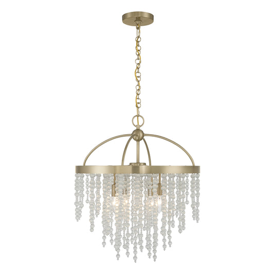 Savoy House Jeanette 4-Light Chandelier - Noble Brass
