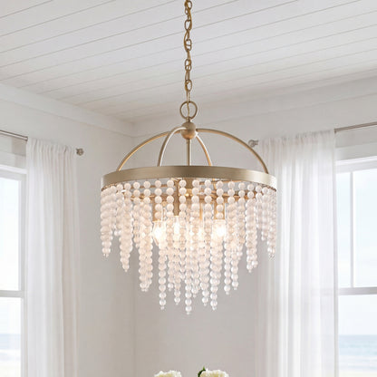 Savoy House Jeanette 4-Light Chandelier - Noble Brass
