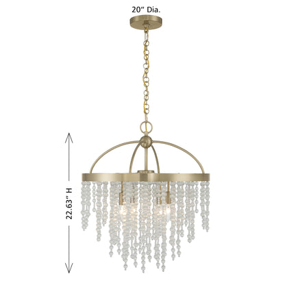 Savoy House Jeanette 4-Light Chandelier - alternate view