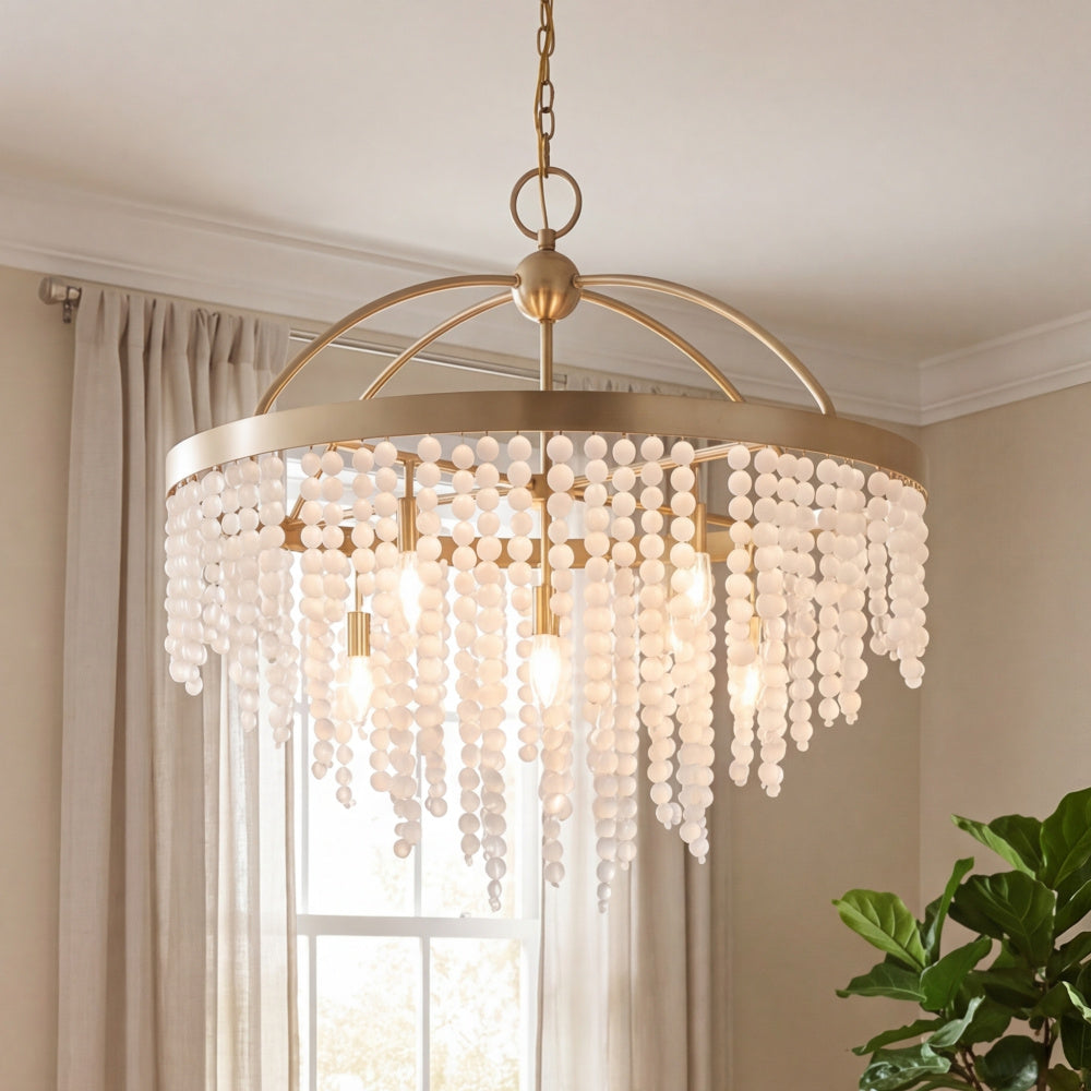 Savoy House Jeanette 8-Light Chandelier - Noble Brass