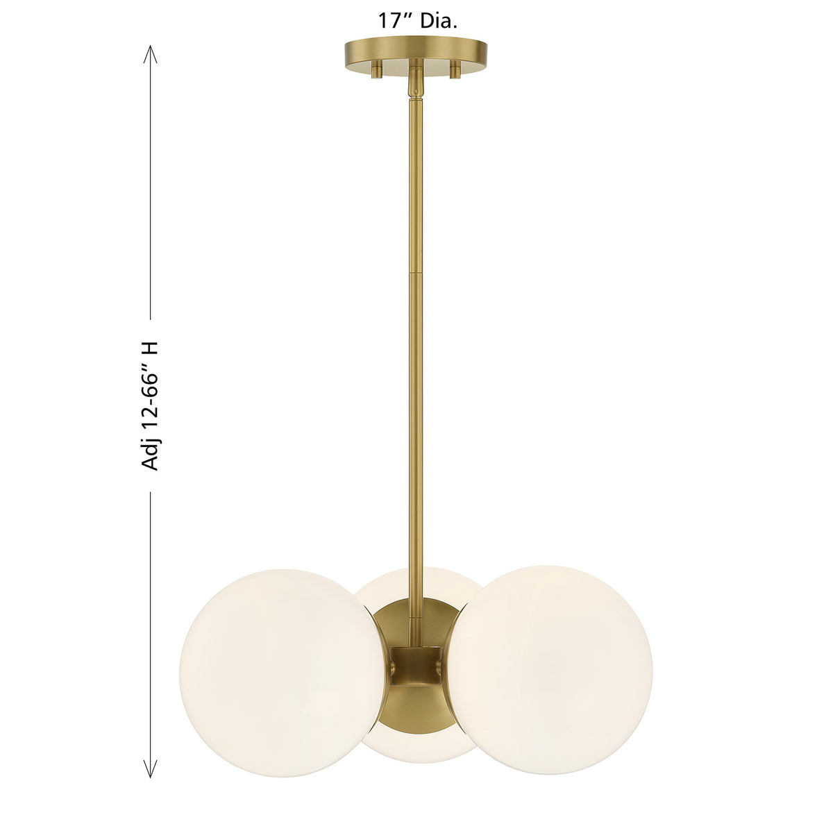 Turin 3-Light Chandelier